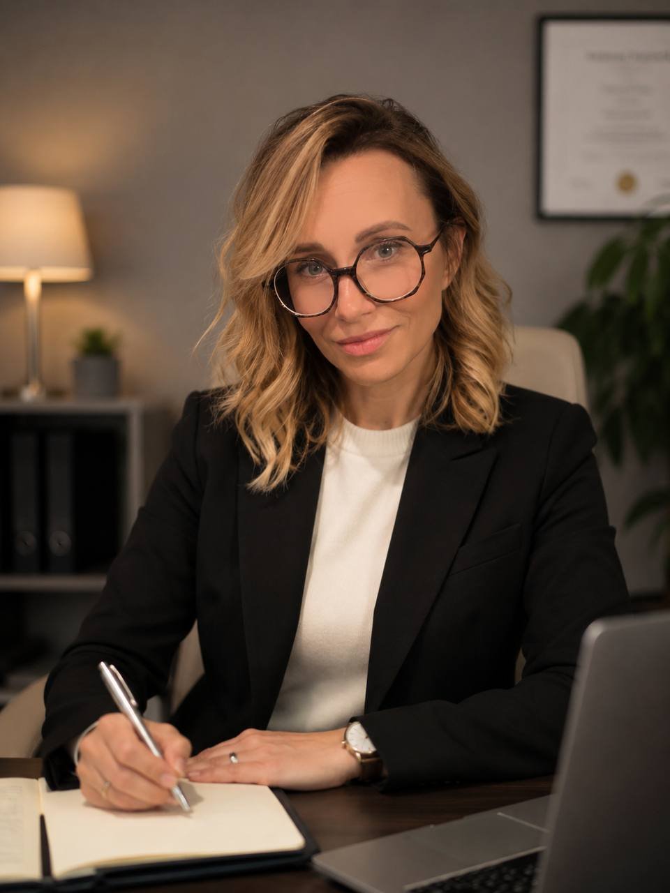 Psichologė ir psichoterapeutė Svetlana Jasiukaitė savo kabinete